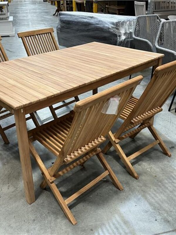 5pc Timber Outdoor Dining Set