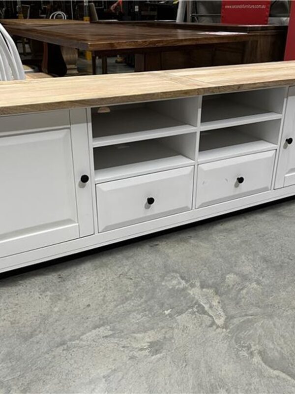 2 Door, 2 Drawer, 4 Shelf Timber TV Unit