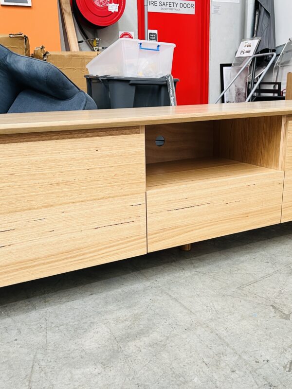 Natural Messmate 2 Door, 1 Drawer TV Unit
