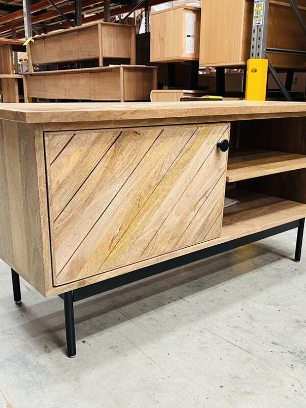 110cm TV Unit with 1 Door & 2 Shelves